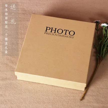 Кожаная Подарочная коробка инкрустация фотоальбом книга большой 6 160 подарок на