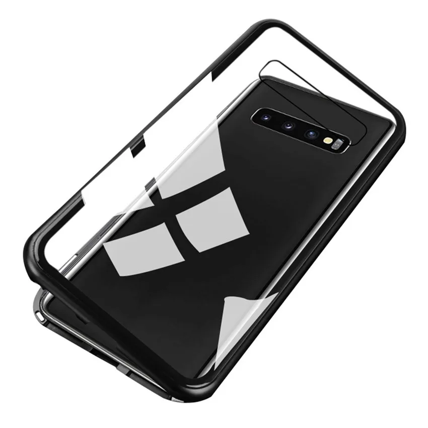 CARPRIE Магнитный адсорбционный металлический стеклянный чехол для Samsung S10 Plus задняя