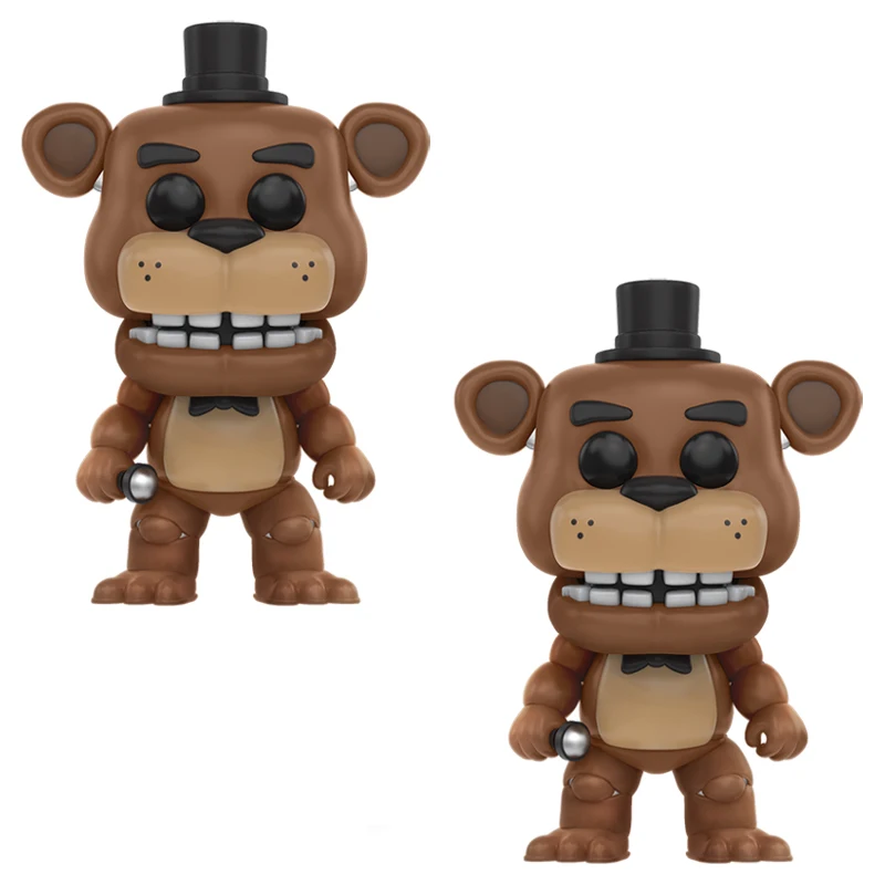 2PCS 2 шт./компл. Five Nights At Freddy's» «пять ночей у Фредди» Игрушки FNAF ПВХ фигурки Куклы Бонни и Чика Фокси» из мультфильма для мальчика, с принтом Фредди 5 Fazbear кукол с принтом "Кошмар медведь - Цвет: 2PCS