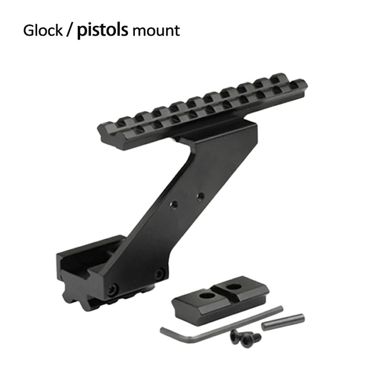 just pistol mount Тактический Вивер Пикатинни верхний рельс пистолет прицел крепление с RMR/Dotor red dot подходит для пистолетов лазерный прицел - Цвет: just pistol mount