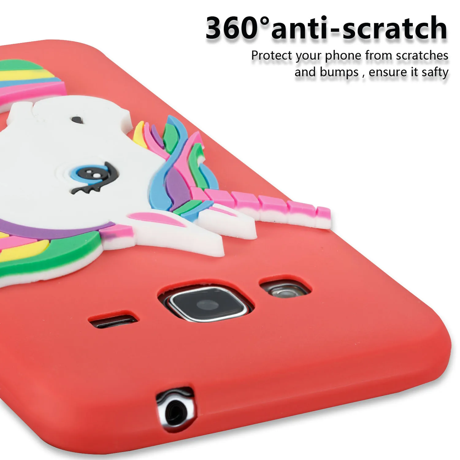 Dulcii fundas for Samsung Galaxy J7 (2016)/J710 Lovely 3D Unicorn Soft TPU Cover J3 (2016)/J3 phone coque |