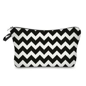 Женская сумка-Органайзер на молнии, с волнистыми полосками