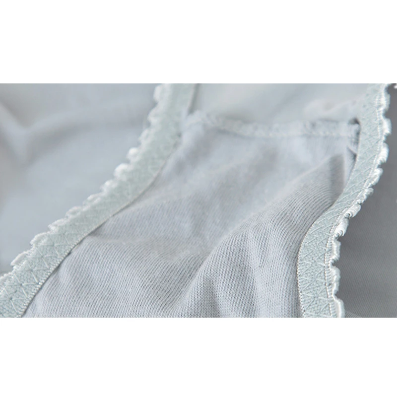 Женские кружевные трусы QIZHIMIAO белые и черные с низкой талией нижнее белье