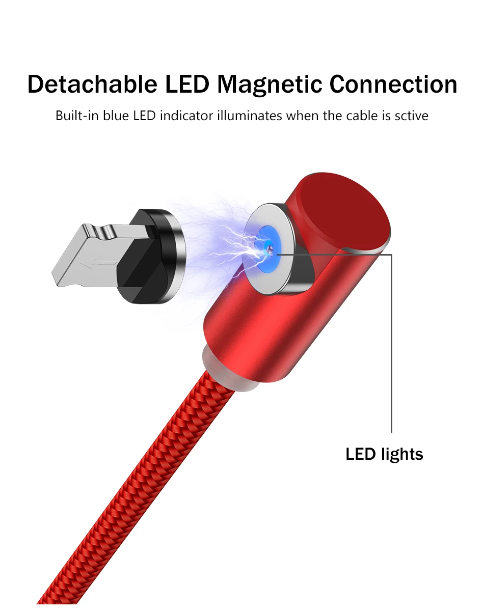 USLION Магнитный Micro USB кабель type-c Зарядка для iPhone samsung Магнитная Зарядка адаптер type C кабели для мобильных телефонов шнур