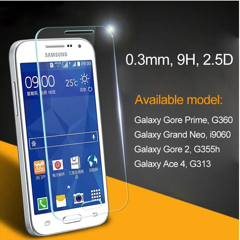 Закаленное стекло для защиты экрана Samsung Galaxy Core Prime G360 0 3 мм ультратонкое