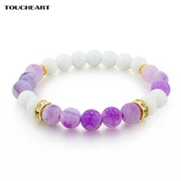 toucheart 7mm beads trendy jewelry bracelets bangles for women chakra yoga beads tiger natural stone bracelets femme sbr160141