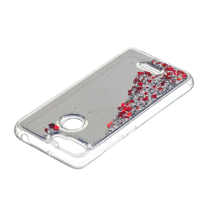 Для Funda Xiaomi Redmi 6 Чехол мягкий силиконовый прозрачный глиттер Переливающаяся
