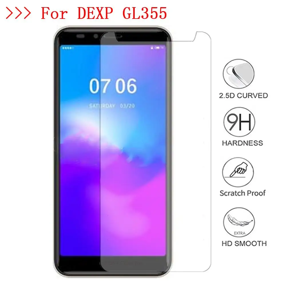 Защитная пленка для экрана DEXP GL355 GL 355 ультратонкая твердость 9H защитный чехол из