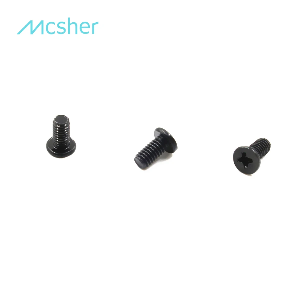 50pcs M2.5 x 5mm Laptop Notebook Screw Phillips Flat Wafer Head Black Zinc | Screws