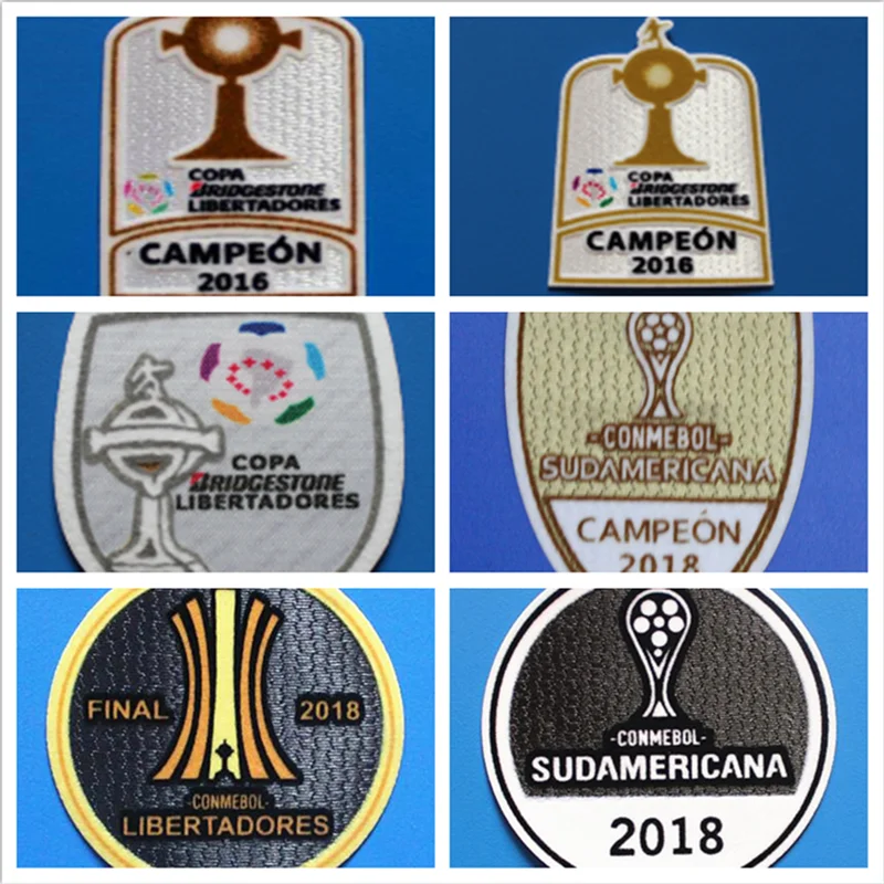 2018 Copa Sudamericana CONMEBOL Libertadores бэйдж Чемпион по футболу Флокированная повязка