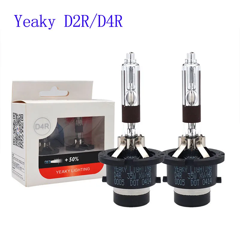 SKYJOYC 1 пара оригинальная ксеноновая лампа Yeaky 35 Вт D2R D4R HID 5500K 6500K быстрая яркость