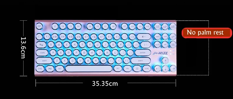 Ajazz AK40 87 ключ USB Проводная Механическая игровая клавиатура с подсветкой с различными эффектами, светильник черный, синий, коричневый