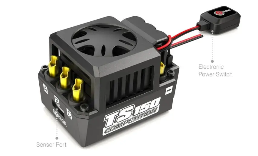 SKYRC TORO TS150A 1/8 автомобильный бесщеточный сенсорный ESC Поддержка Bluetooth на запчасти для радиоуправляемых автомобилей