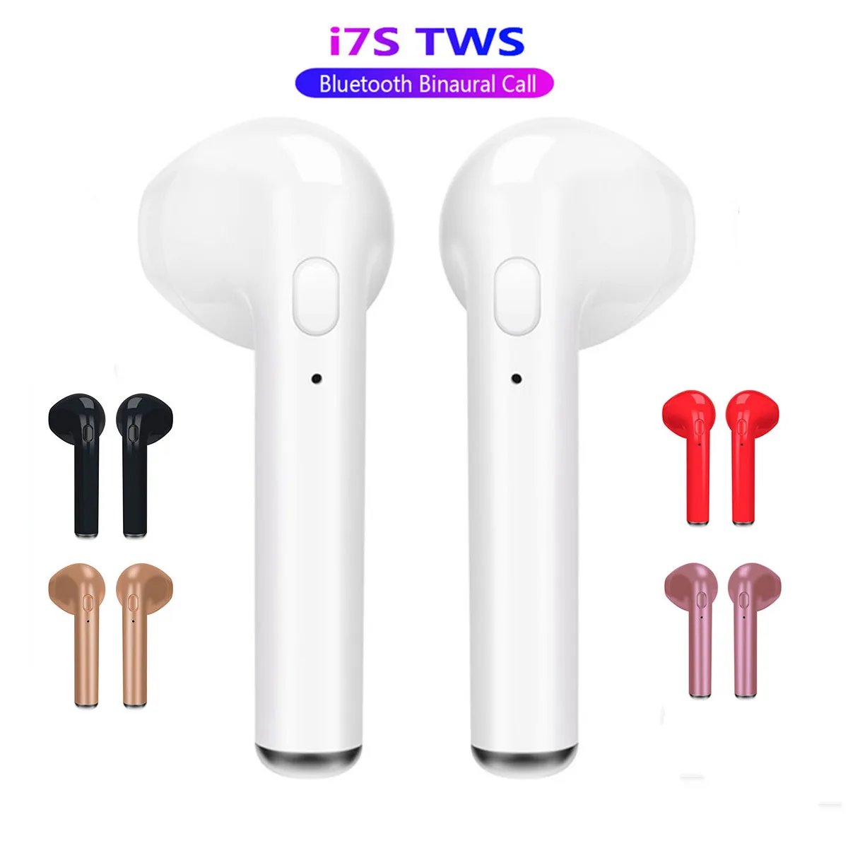 I7s TWS Беспроводная bluetooth гарнитура мини Ультра маленькие спортивные наушники для