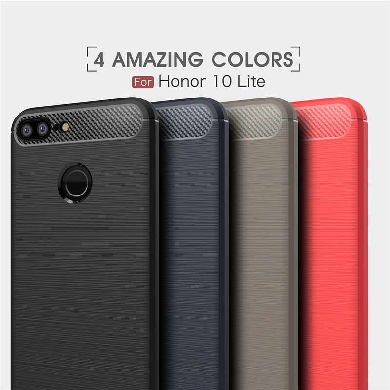 Case For Huawei Honor 10 Lite Shockproof Rubber Silicone Phone Cases Cover Shell | Мобильные телефоны и аксессуары