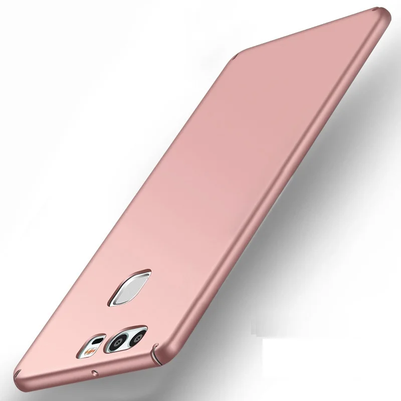 Rose Роскошный Матовый Жесткий пластик чехол для huawei P9 EVA-L09 EVA-L19 EVA-L29 EVA-AL10 PC задняя крышка полная крышка для телефона из материала EVA L09 L19 L29 AL10 чехол - Цвет: Rose