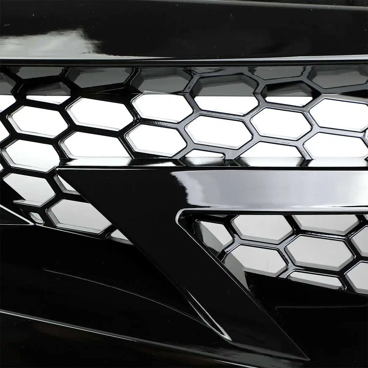 ABS черная сетчатая передняя решетка капота гоночные решетки для Honda Для Civic 10th Gen боевой стиль