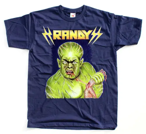 Футболка с рисунком Рэнди тени падает Обложка альбома DTG (белая темно синяя