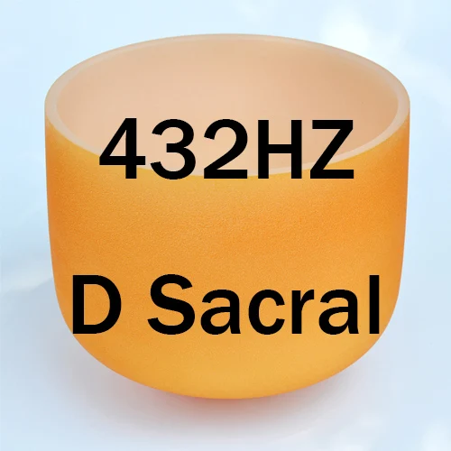10D432 Sacral Chakra 1" «Поющая чаша» C D E F G A B цвет ful цветные матовые кристалл кварца Поющая чаша - Цвет: 10D432 Sacral Chakra