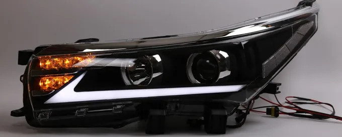 VLAND Заводская Автомобильная головная лампа для corolla светодиодный головной светильник головной светильник с ксеноновыми скрытыми линзами проектора и днем