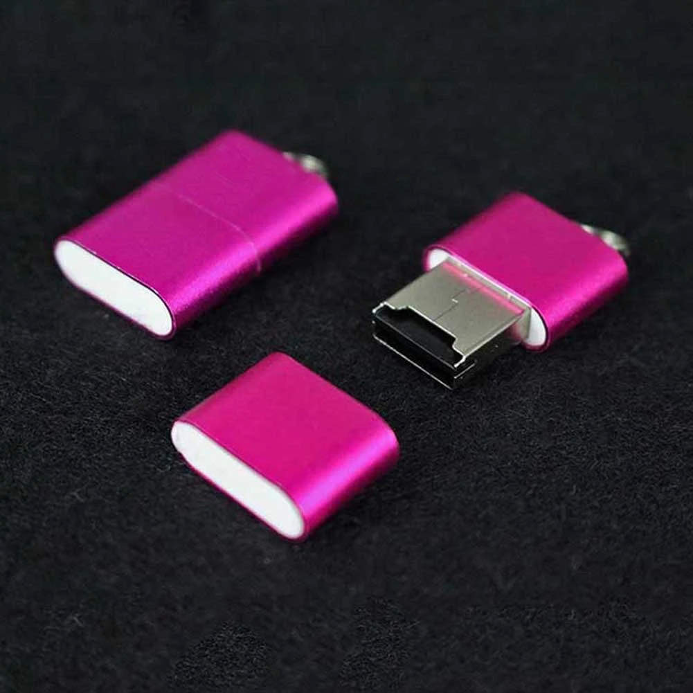 Etmakit Высокое качество Mini USB 2,0 Micro SD T-Flash считыватель карт памяти адаптер Красный