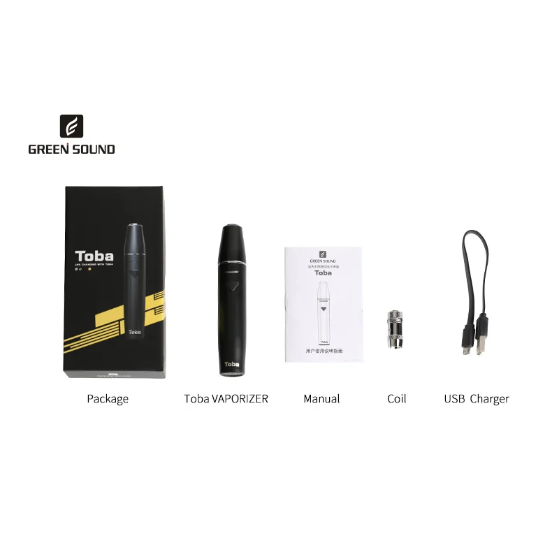 Оригинальный GreenSound TOBA ICOS электронная сигарета испаритель vape kit 1500mah сигареты icos