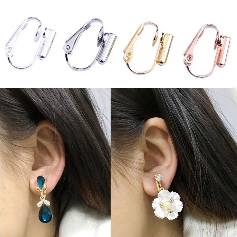1 пара DIY клип серьги постоянного тока в постоянный преобразователи ювелирных