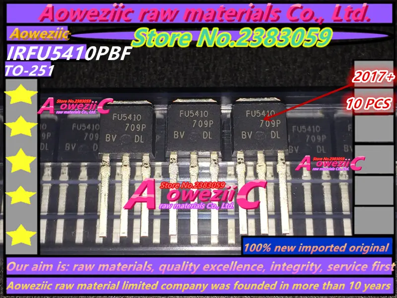 Aoweziic 10 шт. 100% новое импортное Оригинальное IRFU5410PBF IRFU5410 FU5410 TO-251 полевой транзистор