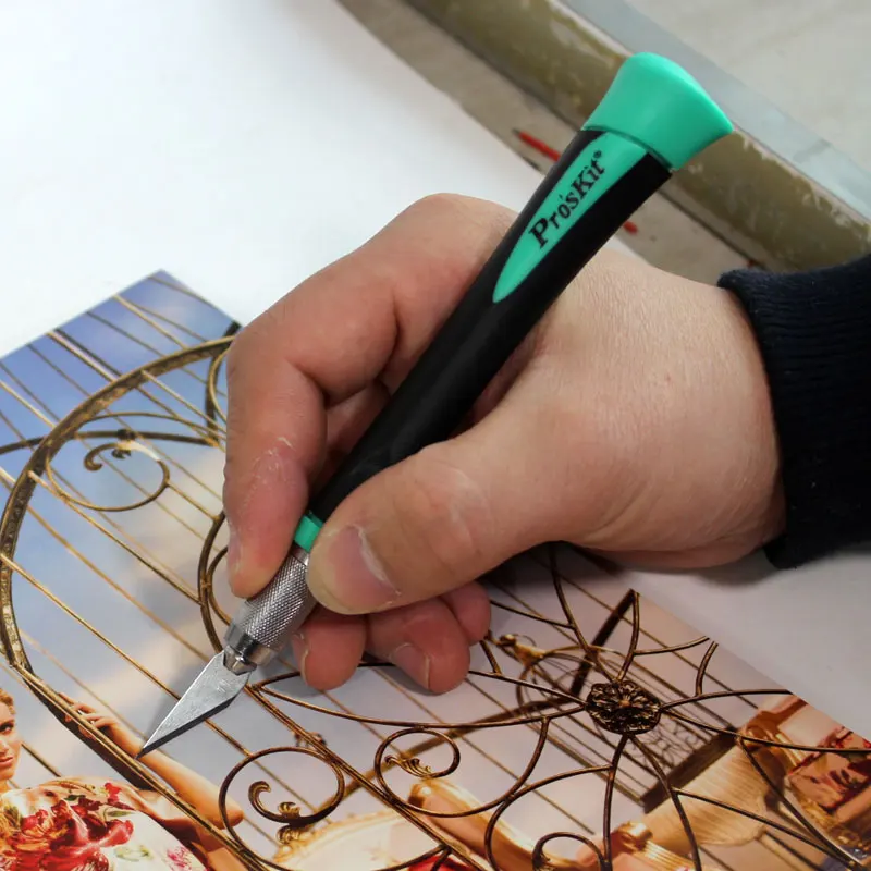 Марка Pros'Kit PD 395A многофункциональным резьба Ножи Делюкс Хобби комплект лезвие