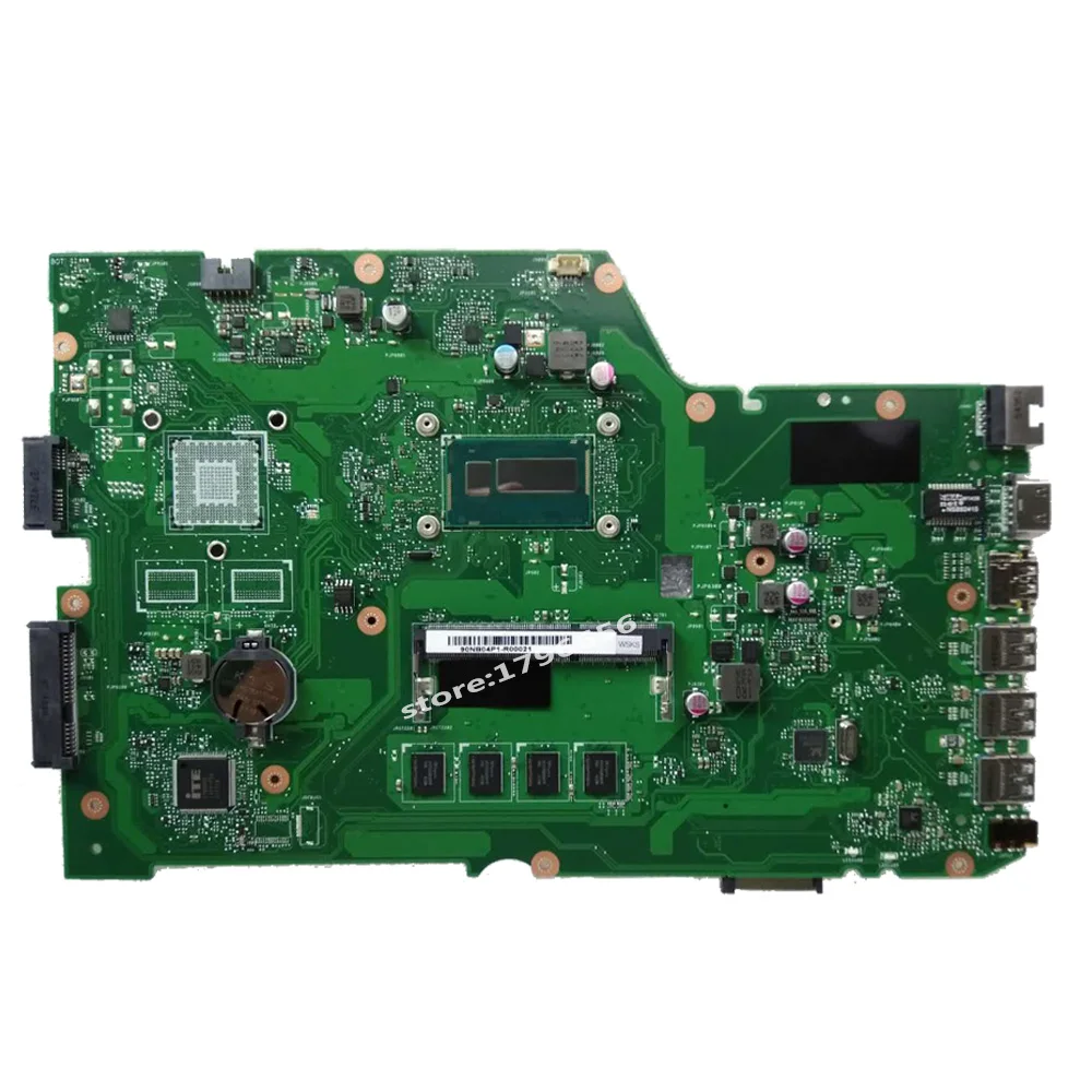 SAMXINNO X751LA Laptop motherboard For Asus X751LAB Test original mainboard 90NB04P1-R00090 4G RAM I7-5500U | Компьютеры и офис