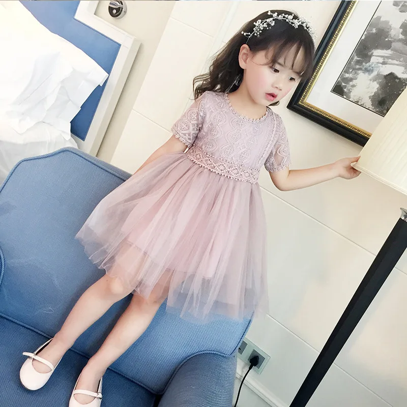 Высокое Качество 2017 Летние Дети О Образным Вырезом С Коротким Рукавом