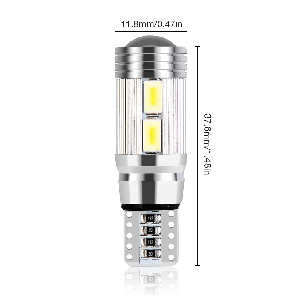 2 шт. автомобильный Стайлинг авто светодиодный T10 194 W5W 10 SMD 5630 Светодиодный