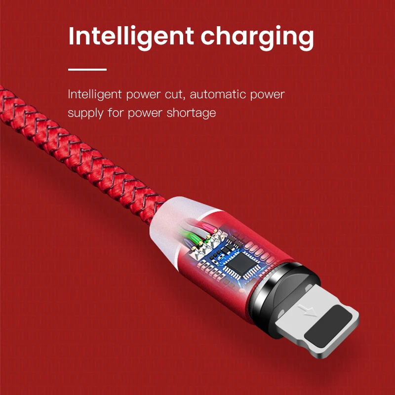 IONCT Магнитный кабель Micro USB для iPhone Android Type C магнитное зарядное устройство Microusb