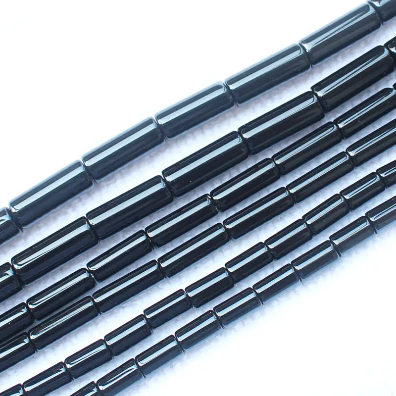

Black Onyx Tube Loose Beads 15" For DIY Jewelry Making ,We provide mixed wholesale for all items !