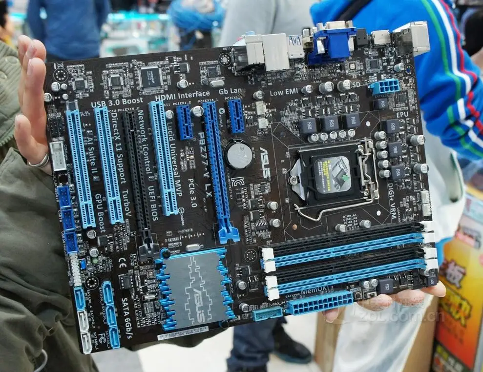 Материнская плата P8Z77-V LX DDR3 LGA 1155 поддержка I3 I5 I7 32GB Z77 настольная материнская 90%