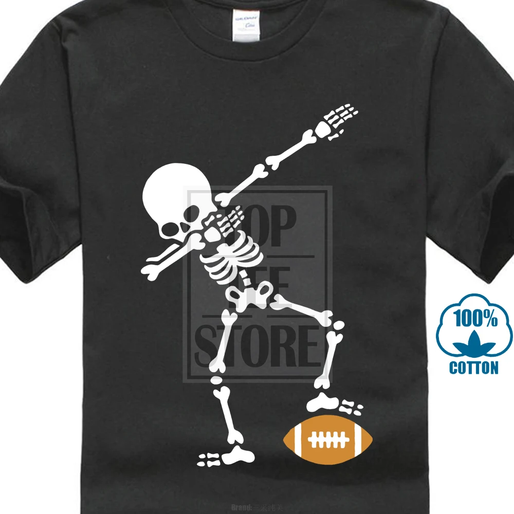 Футболка Dab Dabbing Skeleton новинка одежда с круглым вырезом и изображением
