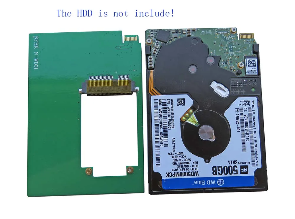 Ультратонкий адаптер для Mini PCI-E mSATA SSD заменяемый WD5000MPCK WD5000M22K WD5000M21K | Компьютеры и