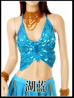 Женский костюм для танца живота топ с бабочками 2018|costume swimsuit|costume braceletcostume hair |