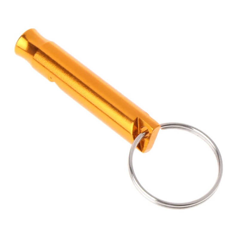 

Portable Aluminum Alloy Flute Pet Training Whistle Dogs Puppy Sound with key rings