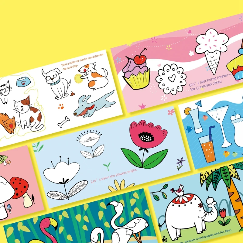 Robud Coloring Books for Children Drawing Toys Kids &amp Toddler Color perception Early Learning Gifts Preschool TS702 | Игрушки и хобби