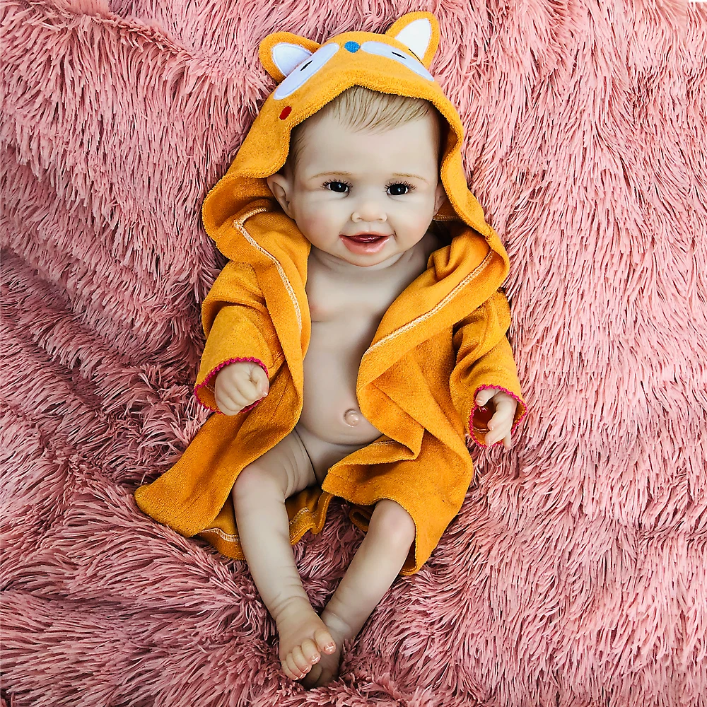 Полноразмерная силиконовая кукла-младенец Reborn подарок Playmate для девочек 50 см
