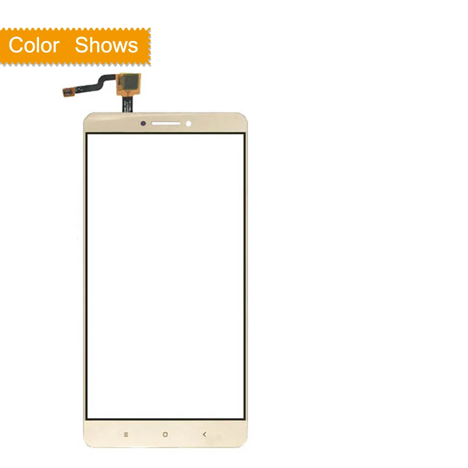 gold no gift Для Xiaomi mi Max 1 Max1 сенсорный экран дигитайзер Сенсорная панель Датчик переднее внешнее стекло без ЖК-дисплея Max сенсорный экран - Цвет: gold no gift