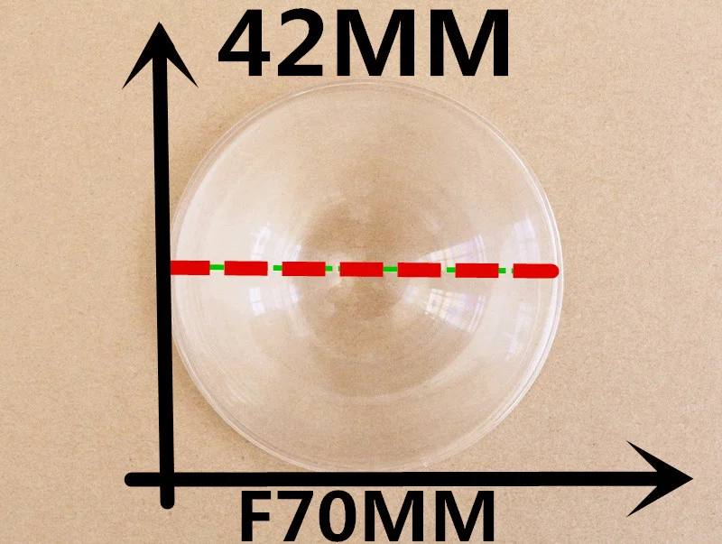 

2pcs/lot free shipping Diameter 42 mm Focal length 70mm Fresnel Lens for 2016 hot DIY google cardboard VR BOX 2.0 vr 3d glasses