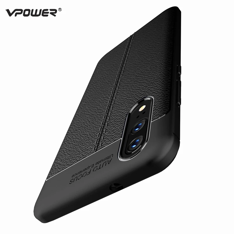чехол на Huawei P20 Lite Pro крышка Vpower Личи шаблон ударостойкой Мягкие TPU Чехлы для huawei