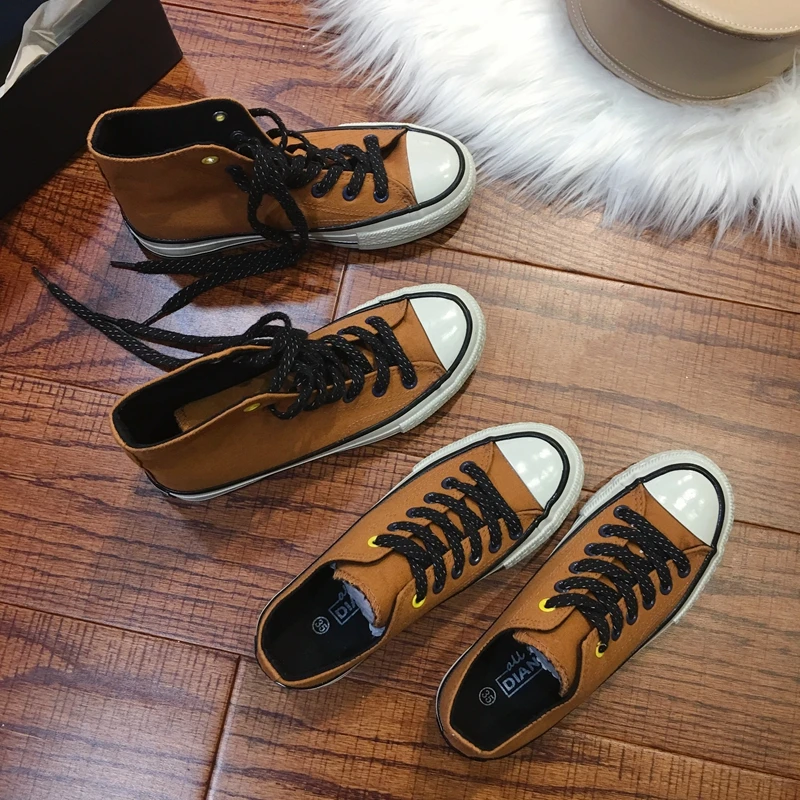 Весенняя Корейская версия женских туфель на плоской подошве в стиле ретро