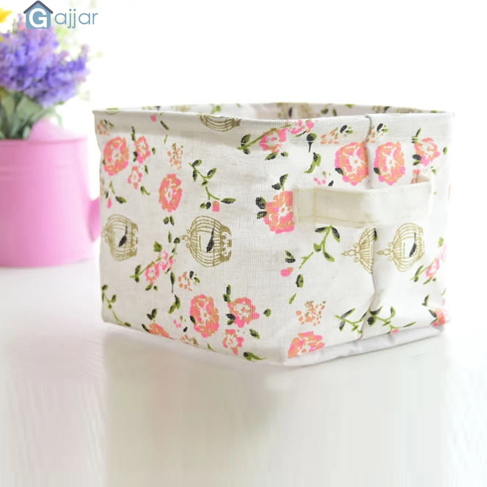 Новинка 2018 г. Настольный ящик для хранения в японском стиле корзина косметика