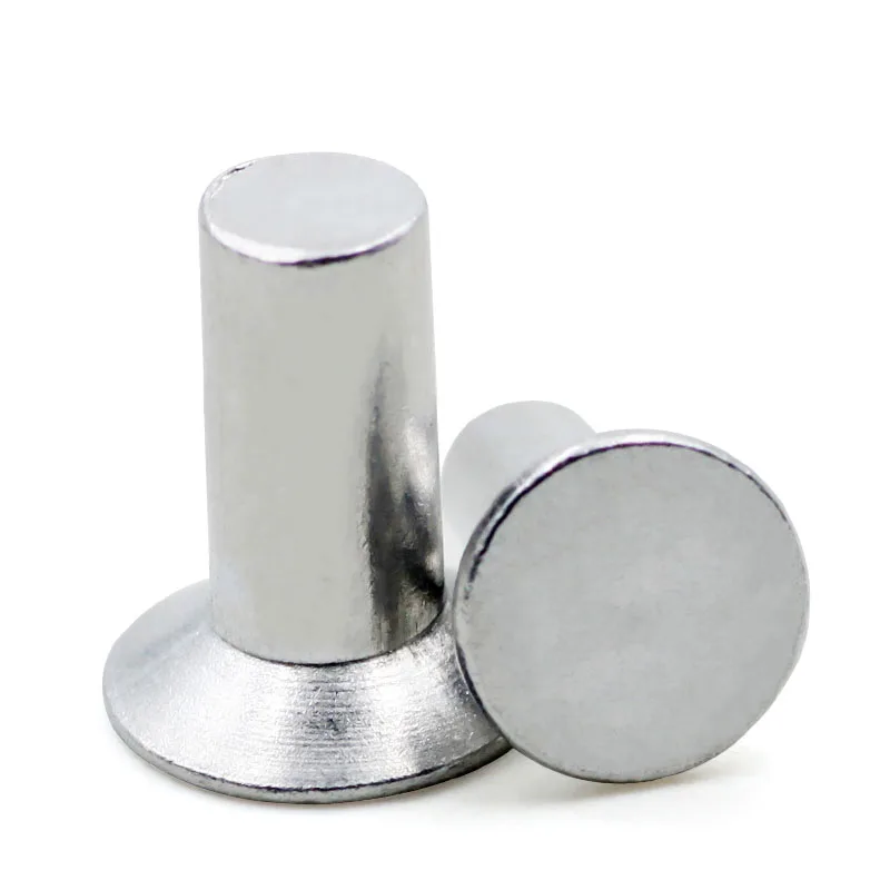 50PCS M6*12/16/20/25 GB869 плоская конусная головка/Высокое качество потайная алюминиевая