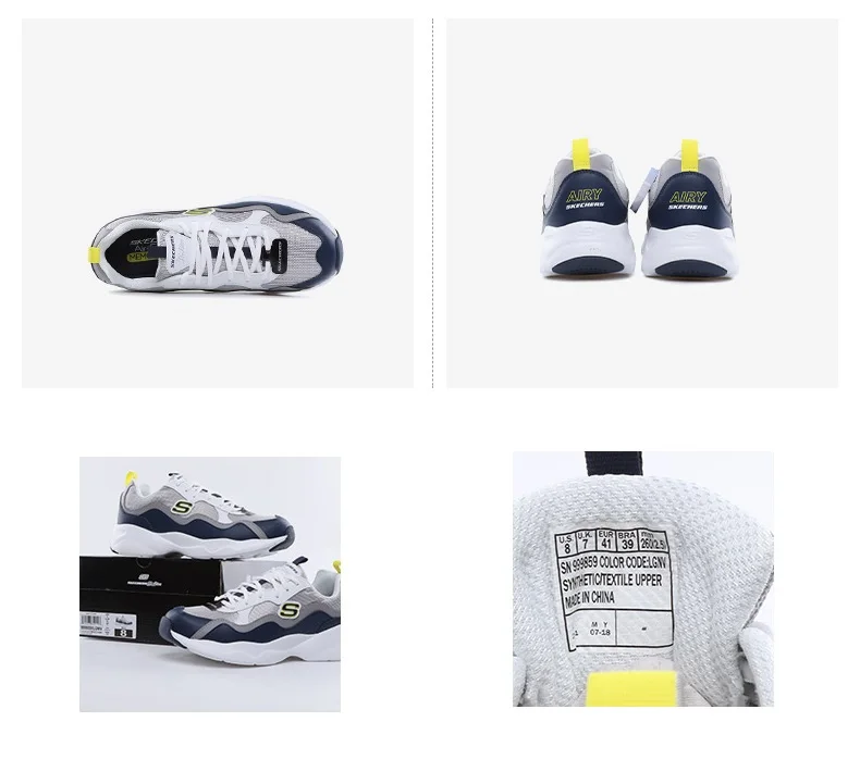 Skechers/Повседневная обувь; Мужские Винтажные кроссовки; Мужская дышащая обувь на платформе; брендовая Роскошная теннисная обувь; Masculino Adulto; 999859-WCC