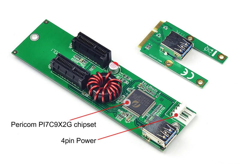 Новейший Mini PCI E Express к X1 расширитель переходная карта USB 3 0 PCIE 1X слот IDE 4Pin источник