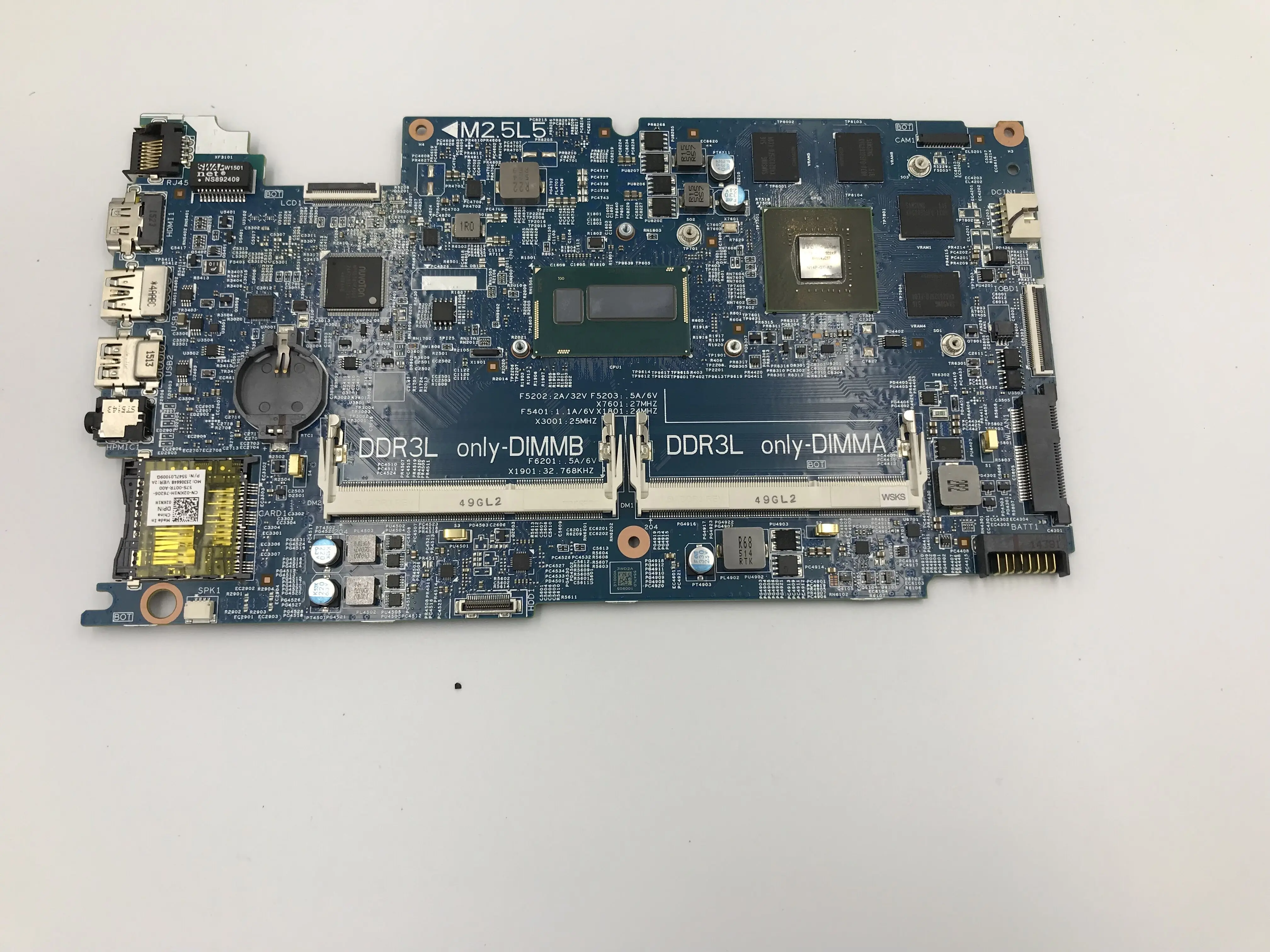 Новая материнская плата для dell inspiron 7537 12311 2 CN 02KN1H 2KN1H ноутбука с I7 4500U 750M HD GPU